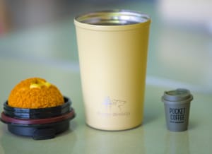 · Still Life Photography ·Flask, Durian Puff, Power coffee ·